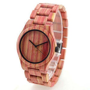 New Arrival Women Rainbow Wood Grain Watch Female Wooden Wristwatch Quartz Wood Watches Relogio Feminino Relojes for Men Women