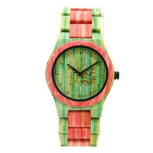 Load image into Gallery viewer, New Arrival Women Rainbow Wood Grain Watch Female Wooden Wristwatch Quartz Wood Watches Relogio Feminino Relojes for Men Women
