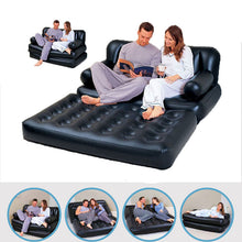 Load image into Gallery viewer, Foldable Inflatable Sofa Leather Folding Multifunctional  Home Furniture Garden Sofa Bedroom Portable Camping Bed for 2 Person

