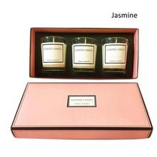 Load image into Gallery viewer, DIY Scented Candle High-End Set Gift Box 3Pcs Set Aromatherapy Candle Essential Oil Glass Candle
