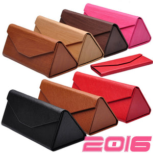 DRESSUUP Cute PU Leather Eyewear Sunglasses Box Bag Floding Sunglass Case Hard Eye Glass Eyeglass Box For Glasses Brand